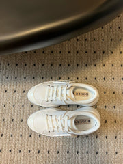 VIV' SKATE SNEAKERS IN WHITE SMOOTH CALFSKIN CRYSTAL BUCKLE