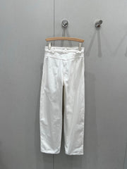 CC 25 Logo Jeans White Cotton