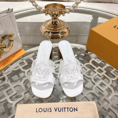 ISOLA HIGH 55 MM MULE IN WHITE CALFSKIN