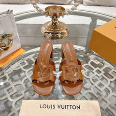 ISOLA HIGH 55 MM MULE IN BRONZE BROWN CALFSKIN