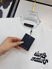 LV T-SHIRT IN WHITE COTTON FABRIC 238920
