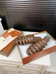 LP KAEDE SANDALS CHOCOLATE CALFSKIN