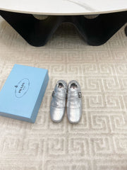 TASSEL LOAFERS IN SILVER METALLIC LAMBSKIN