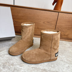 BALENCIAGA 25S ALASKA ANKLE BOOTS IN WARM CARAMEL SUEDE