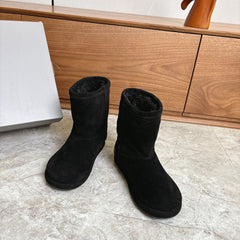 BALENCIAGA 25S ALASKA ANKLE BOOTS IN BLACK SUEDE