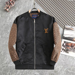 LV WINDBREAKER BLACK AND BROWN MONOGRAM 238972