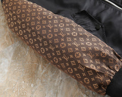 LV WINDBREAKER BLACK AND BROWN MONOGRAM 238972