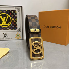 LV 25S BELT 38 MM IN BROWN CALFSKIN 593229