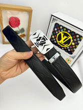 LV 25S BELT 35 MM IN BLACK CALFSKIN 593218