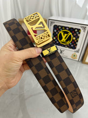 LV 25S BELT 35 MM IN BROWN CALFSKIN 593274
