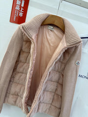MONCLER 25S WOOL CARDIGAN IN PINK 067