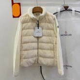 MONCLER 25S WOOL CARDIGAN IN WHITE 068
