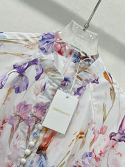 ZIMMER PLEATED DRESS WITH STAND COLLAR 269299