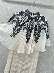 ZIMMER LACE OVERLAY DRESS WITH SMALL STAND COLLAR 269305