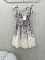 ZIMMERMANN SHORT DOPAMINE HERRINGBONE DRESS 269370