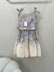 ZIMMERMANN SHORT DOPAMINE HERRINGBONE DRESS 269370