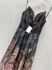 ZIMMERMANN STRAIGHT TUBE DRESS WITH HERRINGBONE PATTERN 269368