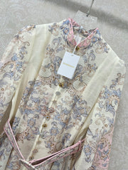 ZIMMERMANN SHORT DRESS WITH A STAND COLLAR 275114