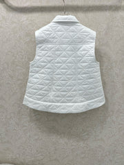 MONCLER 25S DOWN VEST IN WHITE 099