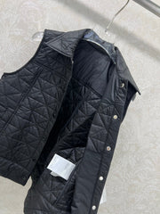 MONCLER 25S DOWN VEST IN BLACK 100