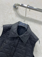 MONCLER 25S DOWN VEST IN BLACK 100
