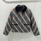BURBERRY 25S COTTON PLAID JACKET 129