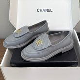 MOCCASIN 2.5 CM IN ASH GRAY PREMIUM LAMBSKIN