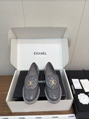 MOCCASIN 2.5 CM IN MOUSE GRAY PREMIUM LAMBSKIN