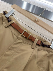 MIUMIU HIGH-WAISTED PLAID BERMUDA SHORTS 276620