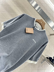 MIUMIU SHORT-SLEEVE KNIT TOP 276490