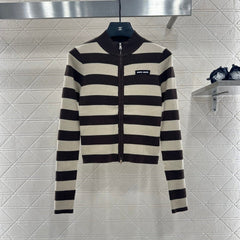 MIUMIU ZIP-UP KNIT TOP STYLE 20