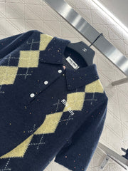 MIUMIU SHORT-SLEEVE KNIT TOP STYLE 22