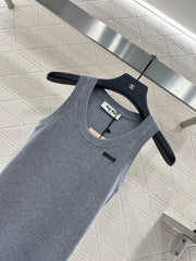 MIUMIU SLEEVELESS KNITTED SWEATER STYLE 114