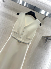 DIOR 25S SLEEVELESS DRESS WITH BELT STYLE 305