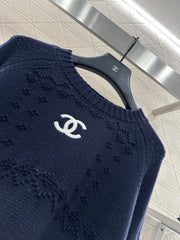 CHANEL 25S EMBROIDERED CROCHET SWEATER 348