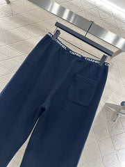 CHANEL 25S WIDE-LEG FLEECE-LINED PANTS 403