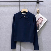 MIUMIU KNITTED POLO SHIRT STYLE 275
