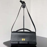 BEL AIR CLUTCH 27 IN BLACK NAPPA LAMBSKIN GOLD HARDWARE