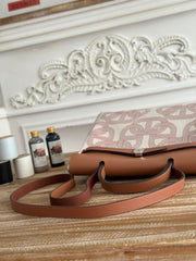 HERBAG ZIP 31 LAQUERED BAG IN OFF-WHITE MIX RED H PLUME CANVAS