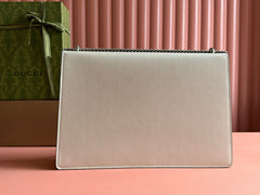 DIONYSUS LAGRE SHOULDER BAG 42 IN OFF WHITE GLOSSY LAMBSKIN