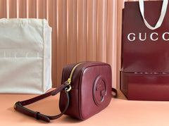 BLONDIE SMALL SHOULDER BAG 21 IN ROSSO ANCORA RED CALFSKIN