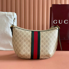 GG 25S EPILOGUE BAG 30 IN BEIGE AND WHITE CALFSKIN