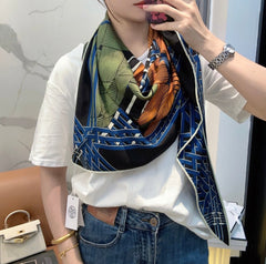 HERMES 25S SCARF 140 IN CASHMERE SILK 854526