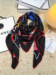 CHANEL 25S SCARF 140 CM IN CASHMERE SILK 943927
