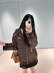 MIUMIU FLEECE HOODED JACKET STYLE 18