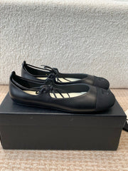 MARY JANE BALLERINA IN BLACK LAMBSKIN