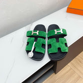 CHYPRE SANDAL OCEAN SUEDE WITH H BUCKLE