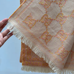 SCARF 195 CM IN MELON ORANGE WOOL 399810