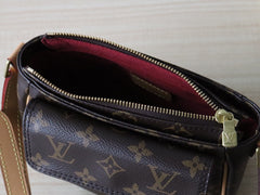 LV 25S SHOULDER BAG 19 IN BROWN MONOGRAM CALFSKIN GOLD HARDWRE