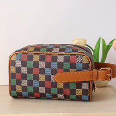 DOPP KIT LOCKER BAG 23 IN COLORFUL DAMIER CALFSKIN